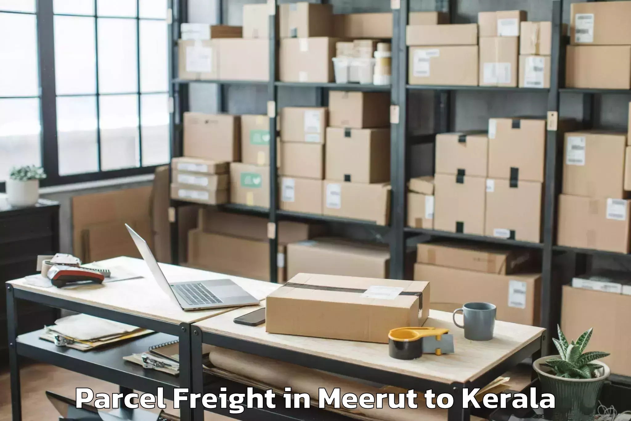 Top Meerut to Hala Mall Puthanathani Parcel Freight Available